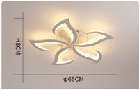 Modern Acrylic Iron Flower Chandelier Lamp