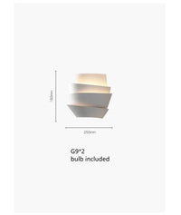 Nordic LED White Metal Pinecone Wall Light