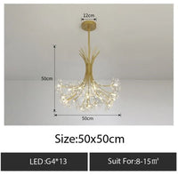Modern Crystal Ceiling LED Chandelier Lamp