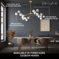 Creative Branch Arm Chandelier 12/18/24 Molecular Balls
