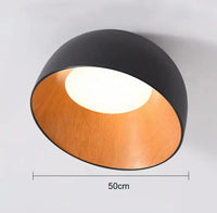 Creative Woodgrain Indoor LED Chandelier