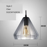 Vintage Crystal Wind Glass Pendant Lights