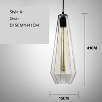 Vintage Crystal Wind Glass Pendant Lights