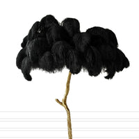 Luxury Ostrich Feather Resin LED Floor/Table Lamp