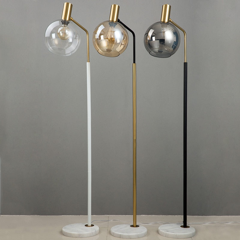 Luxury Vertical Reading Glass Floor Lamps