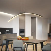 Modern Curve Line Suspension LED Pendant Lights