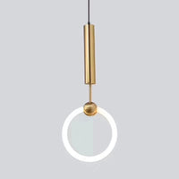 Luxury LED Glowing Ring Pendant Lights