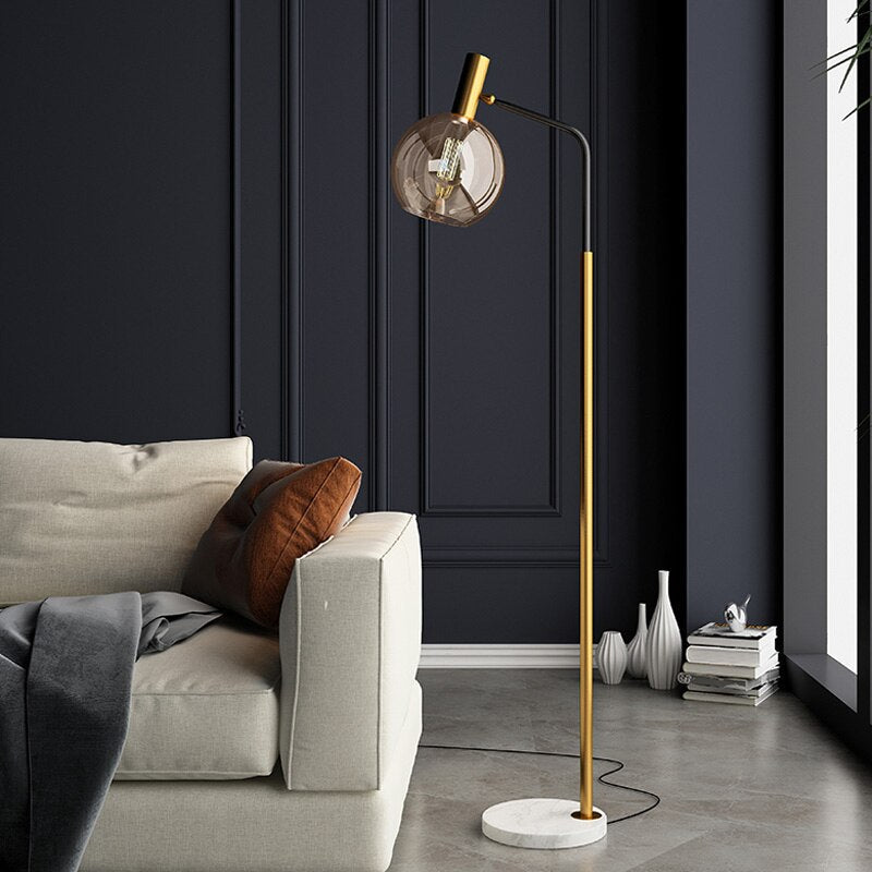 Luxury Vertical Reading Glass Floor Lamps