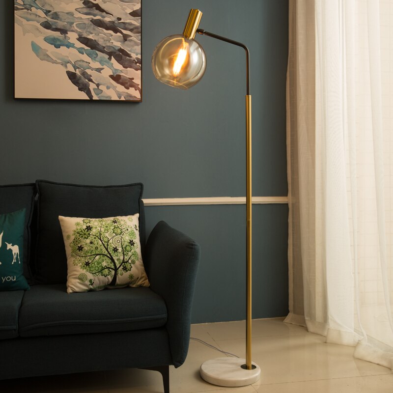 Luxury Vertical Reading Glass Floor Lamps