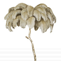Luxury Ostrich Feather Resin LED Floor/Table Lamp