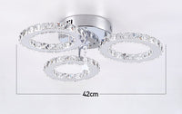 Modern Stainless Steel Lustres K9 Crystal Chandelier