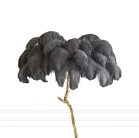 Luxury Ostrich Feather Resin LED Floor/Table Lamp
