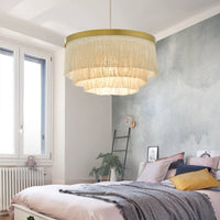 Creative Boho Fringe Round Chandelier Lamp