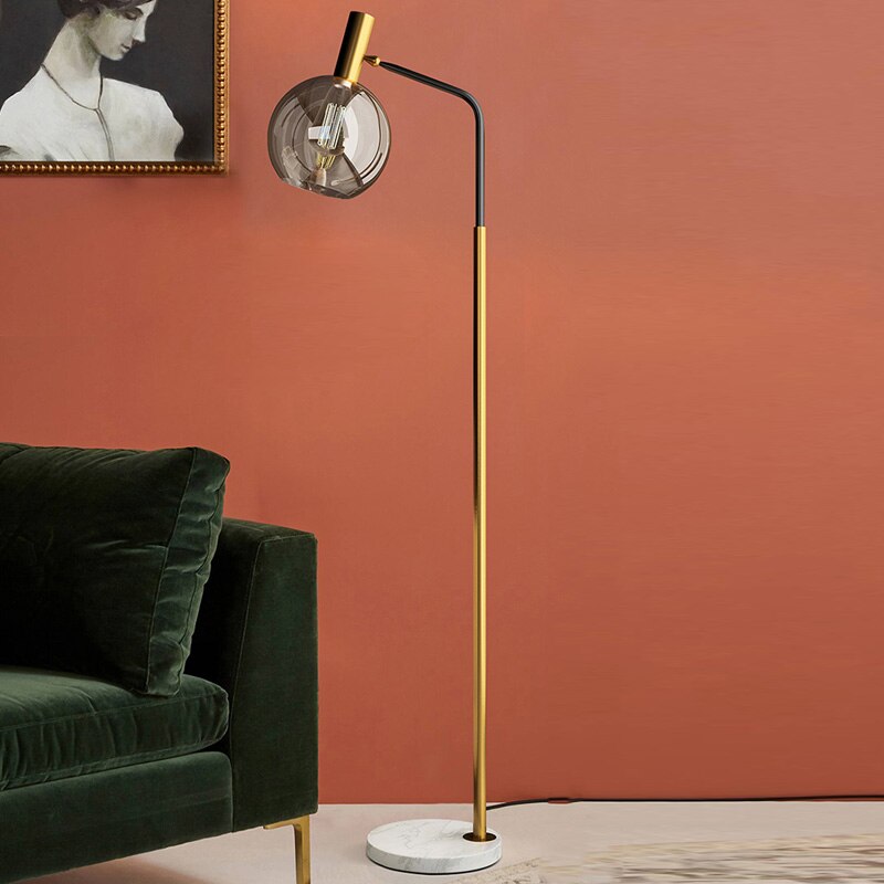 Luxury Vertical Reading Glass Floor Lamps