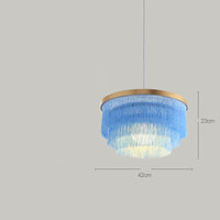 Creative Boho Fringe Round Chandelier Lamp