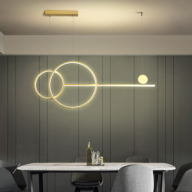 Contemporary Circular LED Ceiling Chandeliers