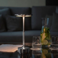 Metallic Cordless Charging Table Lamp