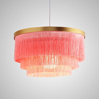 Creative Boho Fringe Round Chandelier Lamp