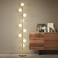 Nordic Minimalist Magic Beans 9 Glass Ball Floor Lamps