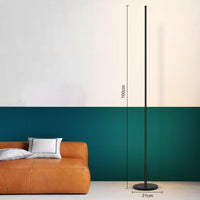 Aluminum Standing Thin Stick Floor Lights