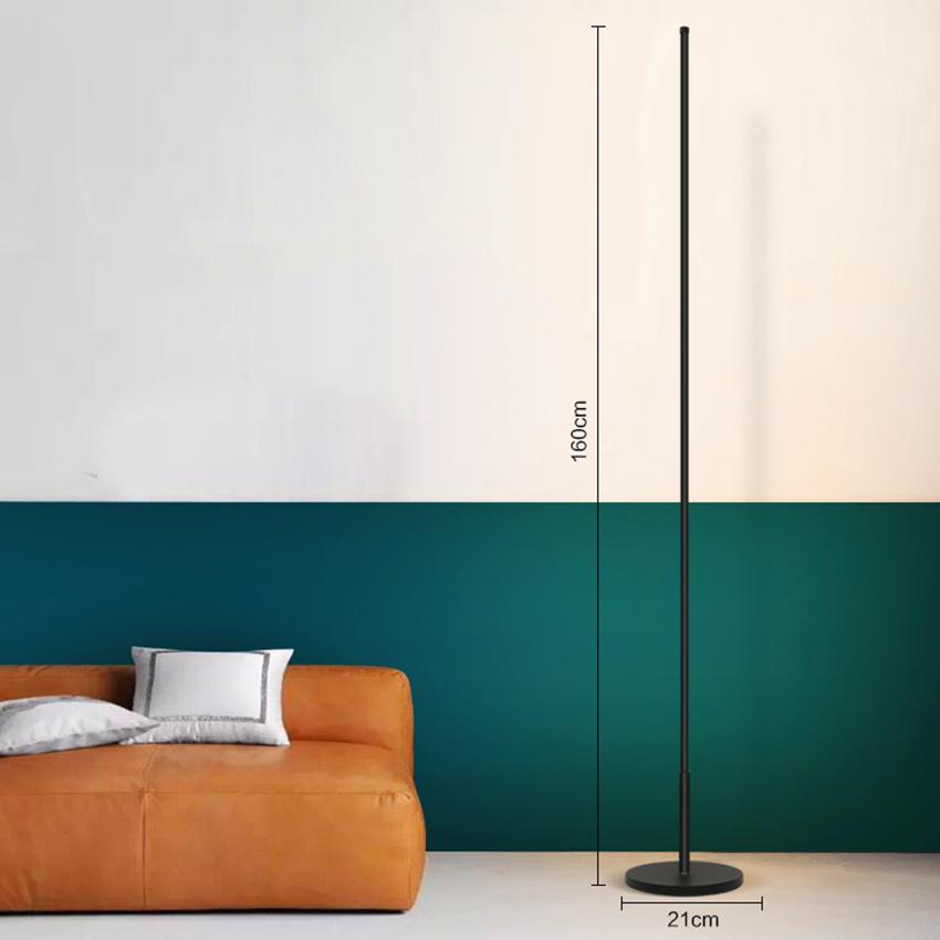 Aluminum Standing Thin Stick Floor Lights