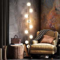 Nordic Minimalist Magic Beans 9 Glass Ball Floor Lamps