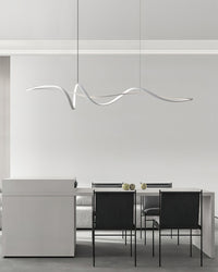 Aluminum Ribbon Shape LED Chandelier