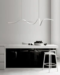 Aluminum Ribbon Shape LED Chandelier