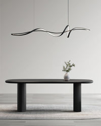 Aluminum Ribbon Shape LED Chandelier