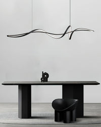 Aluminum Ribbon Shape LED Chandelier