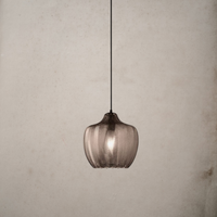 Contemporary Zigzag Glass Pendant Light