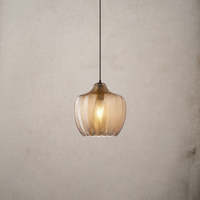 Contemporary Zigzag Glass Pendant Light