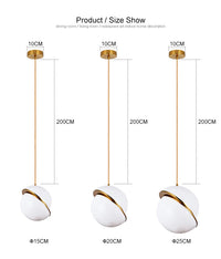 Nordic LED Bubble Ball Pendant Lamp
