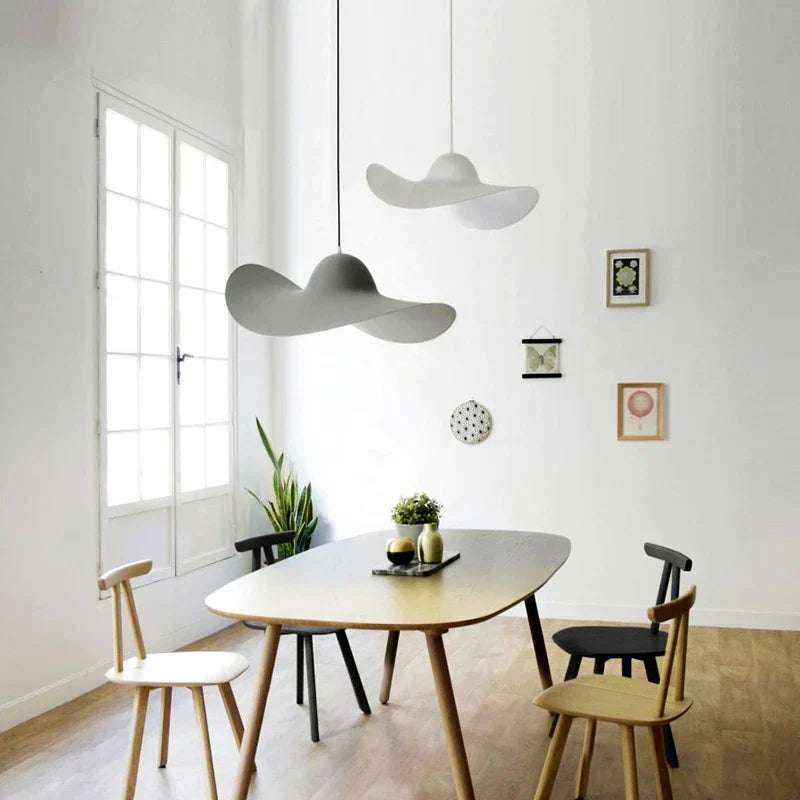 Minimalist Creative Straw Hat Pendant Light