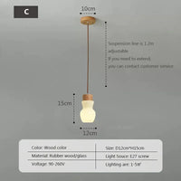 White Loft Glass Lampshade Pendant Lamp
