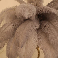 Luxury Ostrich Feather Resin LED Floor/Table Lamp
