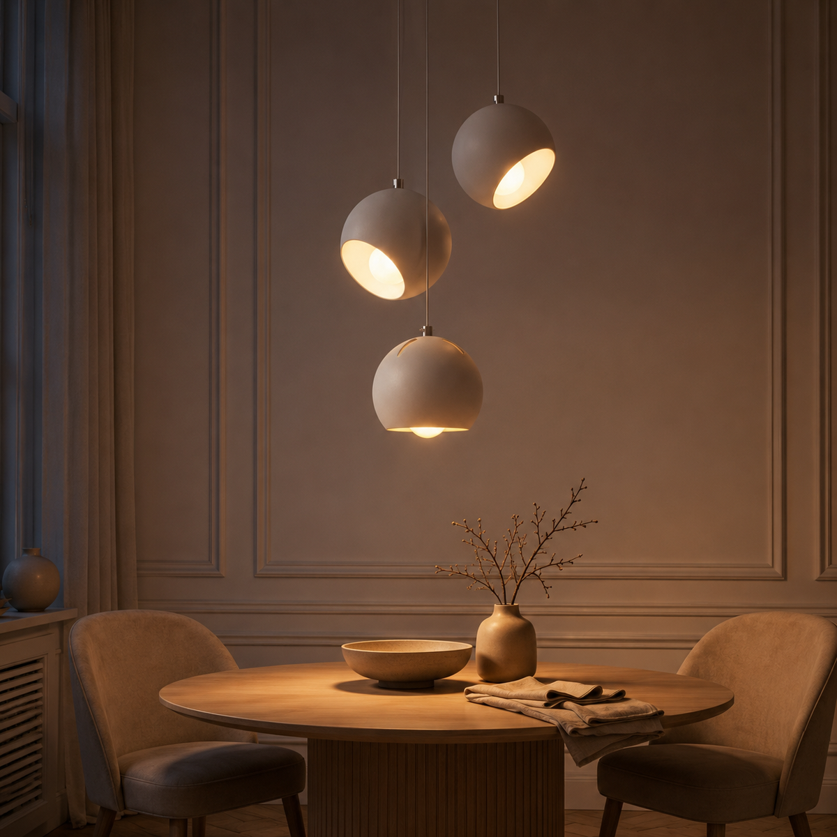Round Modern Simple Ball Chandelier Pendant Light