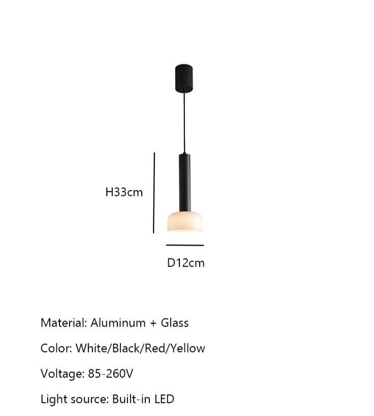 Sleek Minimalist Pendant Light Lacquered Finish