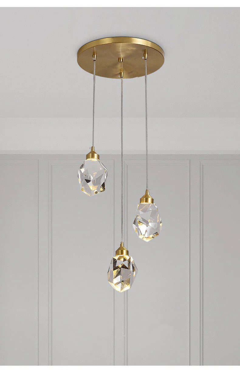 Nordic Crystal Diamond Glass Pendant Light