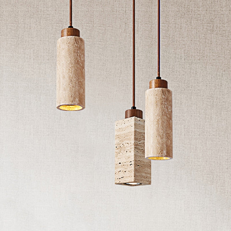 Travertine Wabi-Sabi Droplight