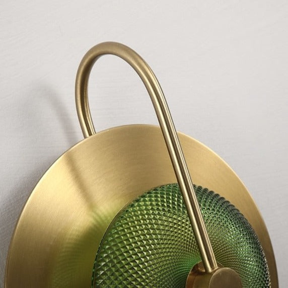 Circular Radiance Glass Wall Light