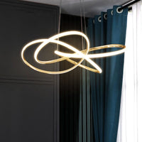 Modern Luxury Twisted Ring Chandelier Light