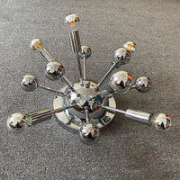 Astro-inspired Chrome LED Chandelier