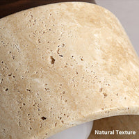 Europe Wabi-Sabi Yellow Cave Stone Chandelier Light