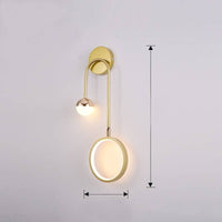 Creative Nordic Headboards Round Ball Wall Lamp