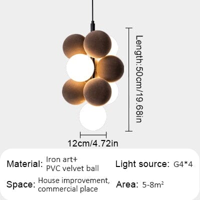 Nordic Fabrics PVC Bubbles Over Pendant Lamps
