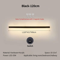 Simple Long Strip Shelf Eye Protection Wall Lamp