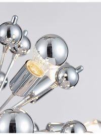 Astro-inspired Chrome LED Chandelier
