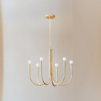 Retro Style Swoop Arm Luxury Chandelier Lamps