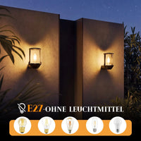Außenwandleuchte schwarz E27 IP65 wasserdicht